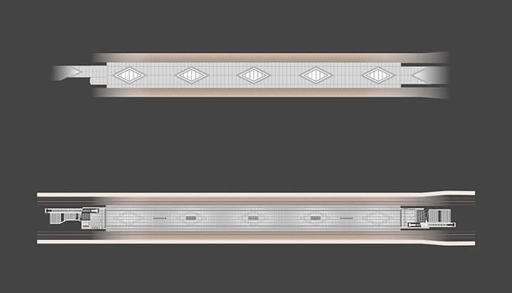 u-bahnhof martinsried grundriss und deckenspiegel©bodensteiner fest architekten u- bahnhof martinsried grundriss und deckenspiegel©bodensteiner fest architekten