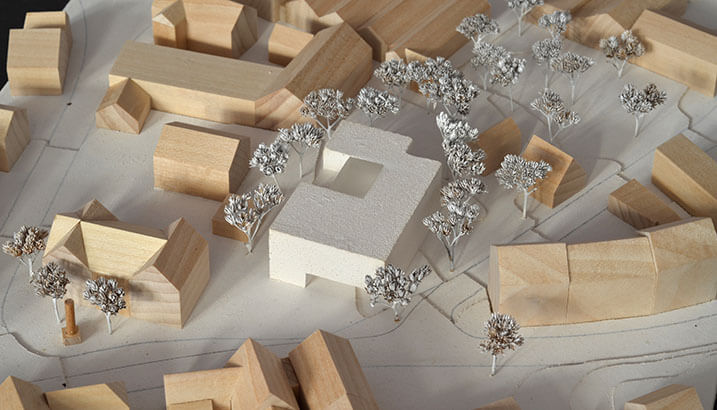 lageplan neubau rathaus grossmehring 1 preis ©bodensteiner fest architekten modellfoto neubau rathaus grossmehring 1 preis ©bodensteiner fest