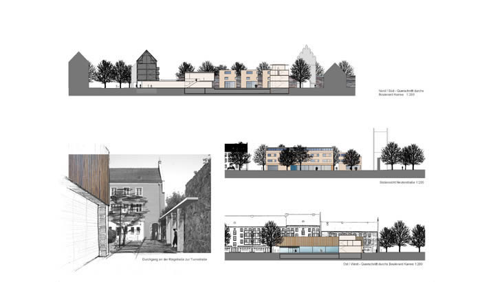 städtebauliche nachverdichtung  einzelhandel, büros,  wohnen