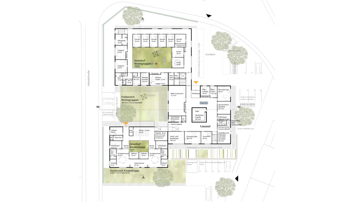 heilpädagogisches wohnheim grundriss