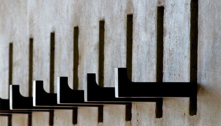 detail garderobenhaken im foyer